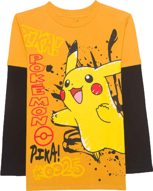 Boys 5-20 Long Sleeve Twofer T-Shirt