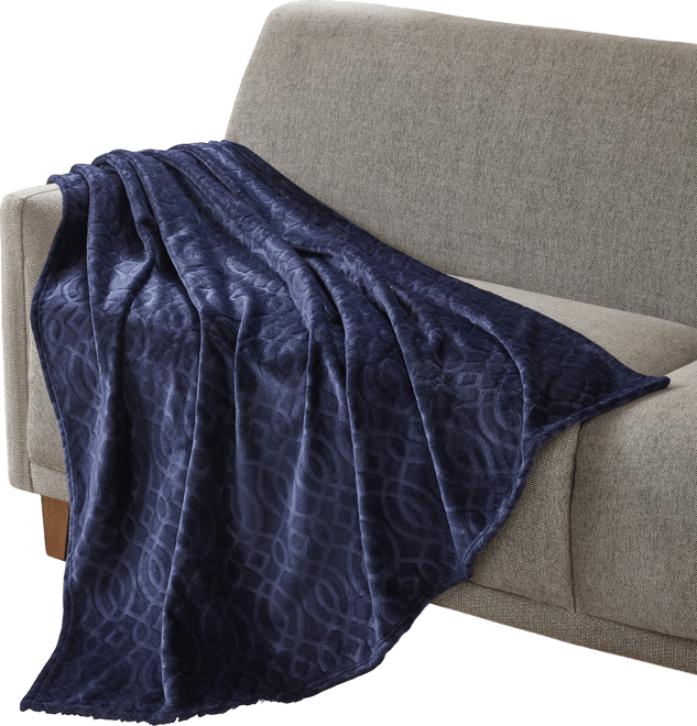 Cozy Embossed Throw Blanket, 50" x 60"