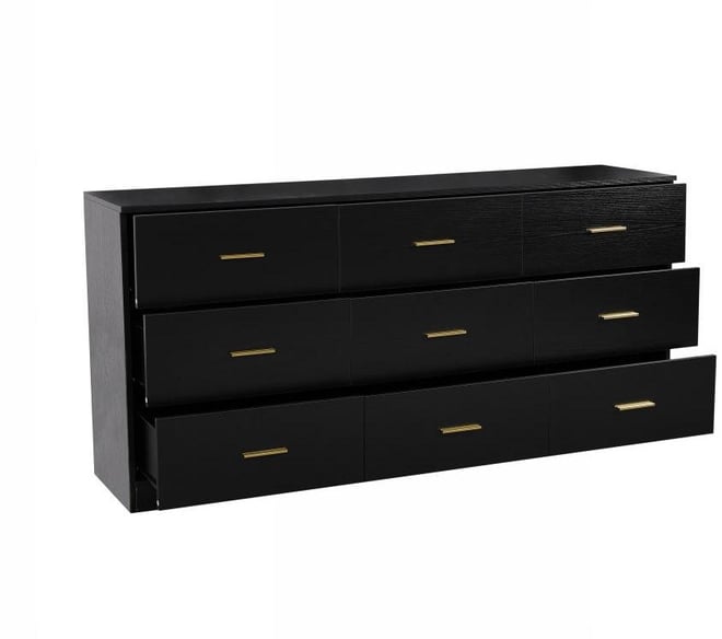 Casainc Modern 9-Drawer Storage Cabinet Dresser Wide Chest of Drawers