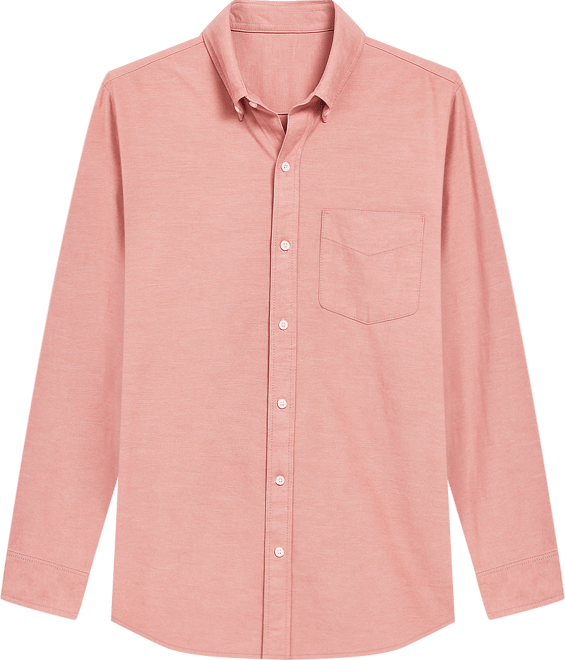 Men's Solid Stretch Oxford Cotton Shirt, Created for Macy's
