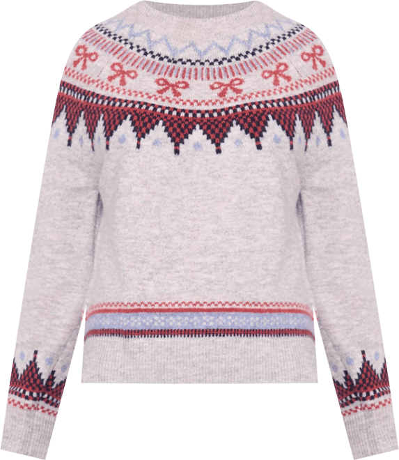 Women's Ribbon Fair Isle Crewneck Sweater