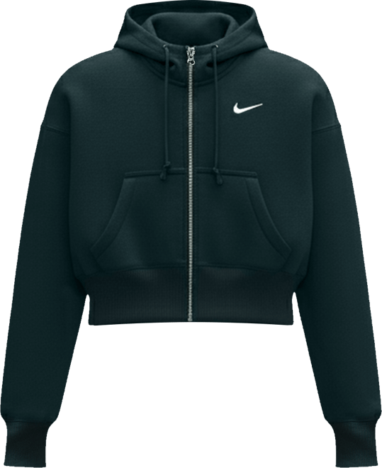 나이키 스포츠웨어 피닉스 플리스 여성 루즈 풀집 크롭 후디
