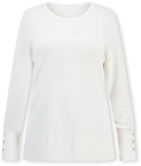 Plus Size Crewneck Long-Sleeve Sweater, Macy's Exclusive