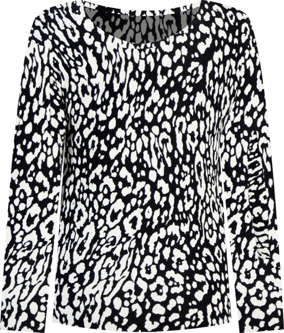 Women's Printed Crewneck Sweater, Macy's Exclusive