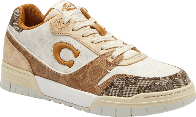 COACH Women's Soho Mixed Canvas Jacquard Signature Logo Sneakers