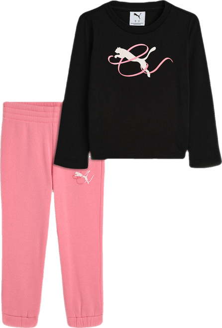 PUMA Matching Sets Toddlers' Long Sleeve T-Shirt and Joggers Pant