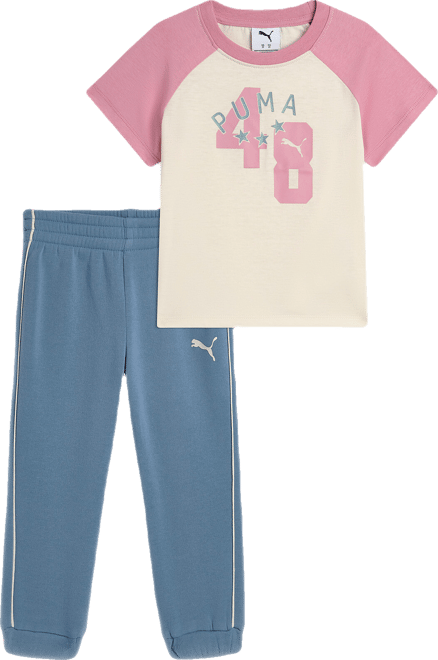 PUMA Matching Sets Toddlers' T-Shirt and Fleece Joggers Pant