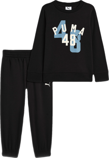 PUMA Matching Setss' Cotton Fleece Sweatshirt and Joggers, Toddlers