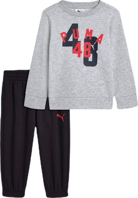 PUMA Matching Setss' Cotton Fleece Sweatshirt and Joggers, Toddlers