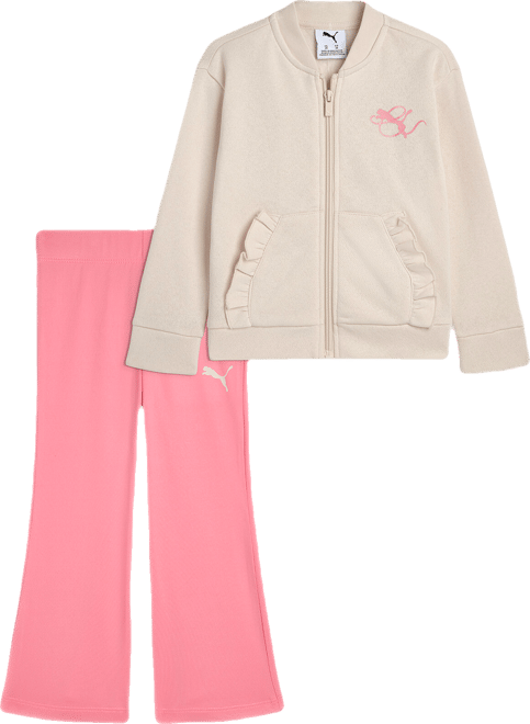 PUMA Matching Setss' Fleece Jacket and Flare Leggings, Toddlers