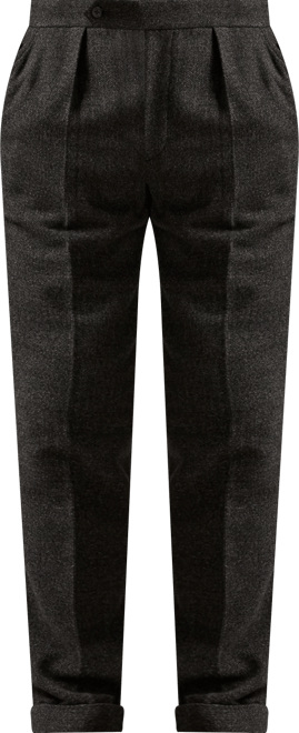 Men's Birdseye Twill Pleated Trousers