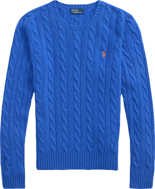 Women's Cable Wool-Cashmere Crewneck Sweater