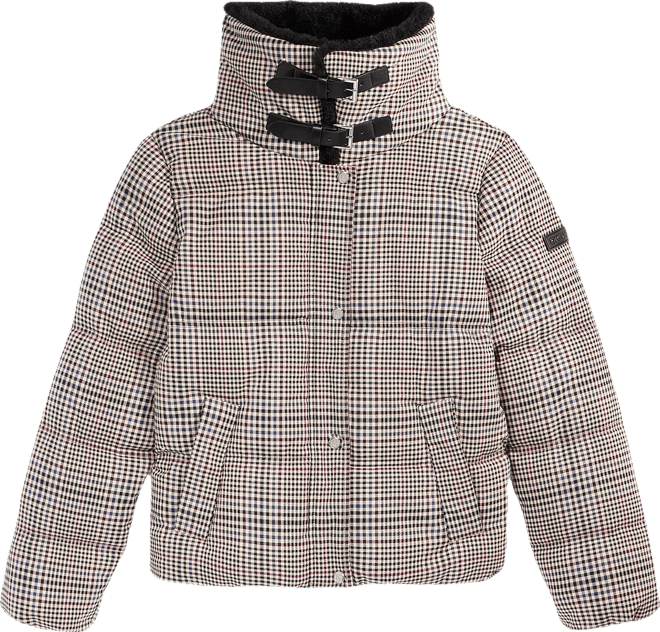 Women's Faux-Fur-Collar Zip-Front Puffer Coat