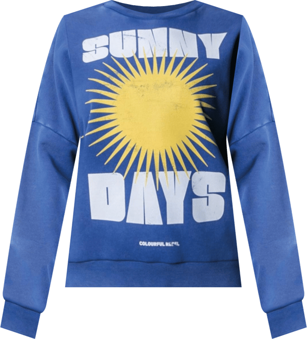 Women's Sunny Days Acid Wash Dropped Shoulder Sweat