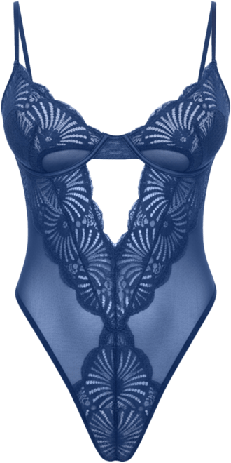 Women's Roxie Sheer Lace Teddy