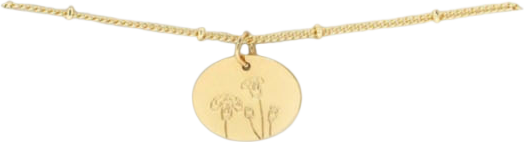 Birth Month Flower Necklace