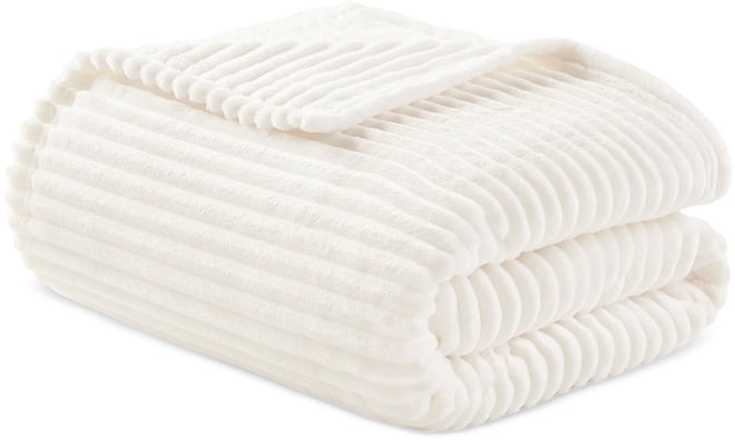 Ribbed Plush Blanket, King, Macy's Exclusive