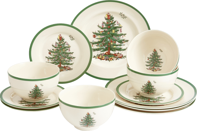 Spode Christmas Treeシリーズ　12ピースセット Christmas Tree 12 Piece Dinner Set