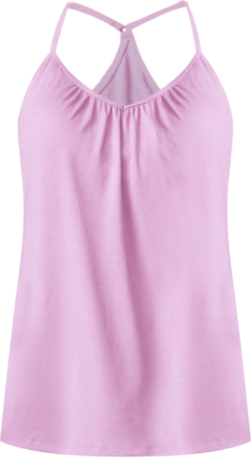 Women's Microtech Chill B Cool V-Neck Cami Top with Built-In Bra