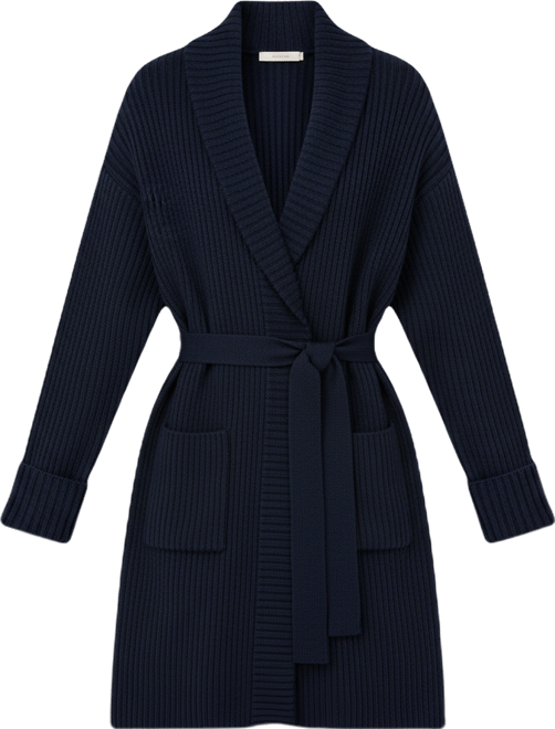 Women's Merino Wool Shawl Collar Cardigan for Women