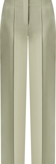 Women's Silk-Wool Twill Flare Pants