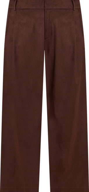 Women's Plus Size Faux Suede Wide Leg Pant