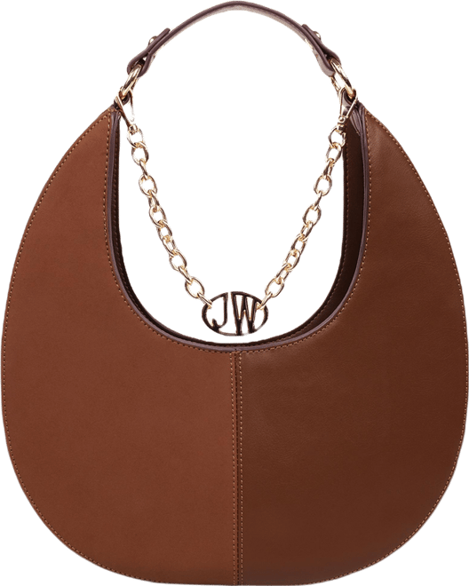 Jason Wu Smooth & Suede PU Shoulder Bag with Chain Logo Detail