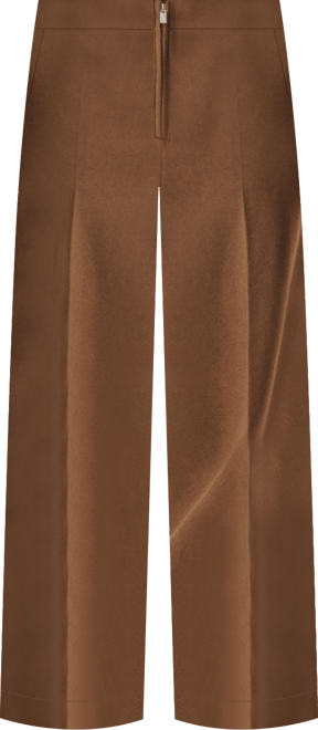 Women's Tailored Zip Front Wide Leg Pants