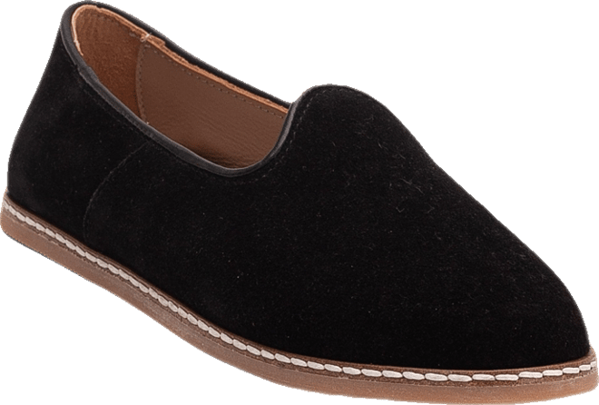 Istanbul Suede Leather Slip On Flats (Women)