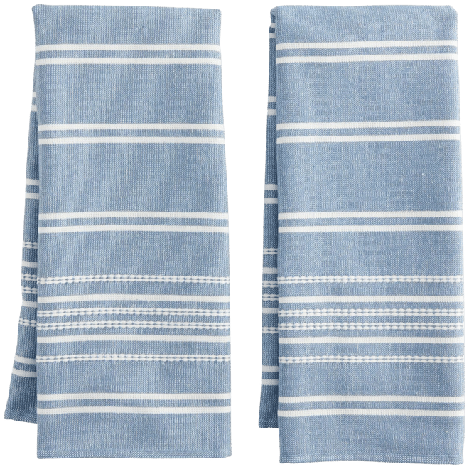 Food Network Kitchen Towels 2-pk Vibrant Blue Graphics 16 x 28