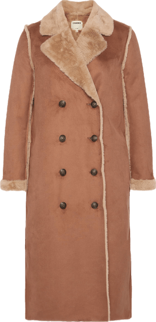 Citron Faux Fur Maxi Coat