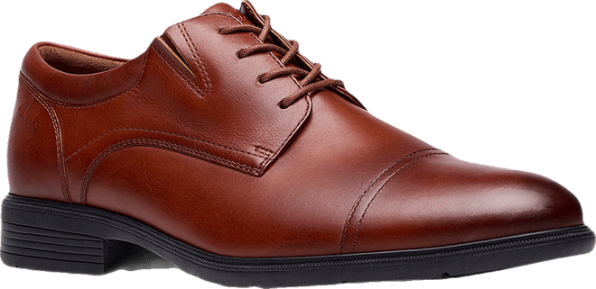 Clarks Steadwell Cap Mens Cap Closed Toe Oxford Shoes, Color: Dark Tan -  JCPenney
