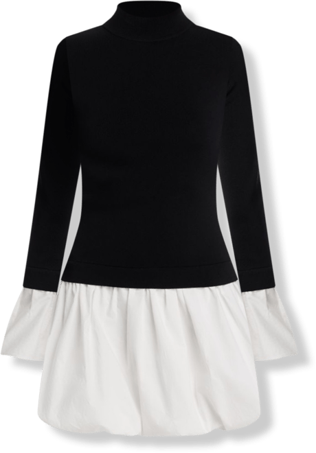 modern mixed media bubble mini dress Gap Womens Mixed Media Bubble Mini Dress