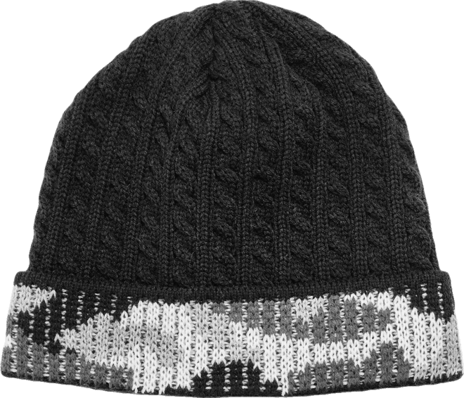 Men's Camo Cuff Cap, Navy, One Size