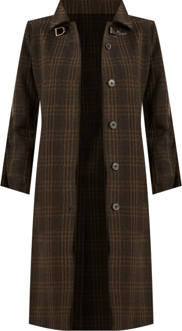 Women's Belted Single-Breasted Wool Coat