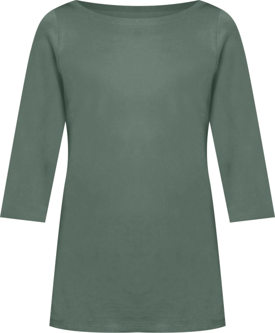 Plus Size Within Perfect Three-Quarter Sleeve Crewneck Tee