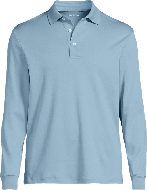 Men's Long Sleeve Cotton Supima Polo Shirt