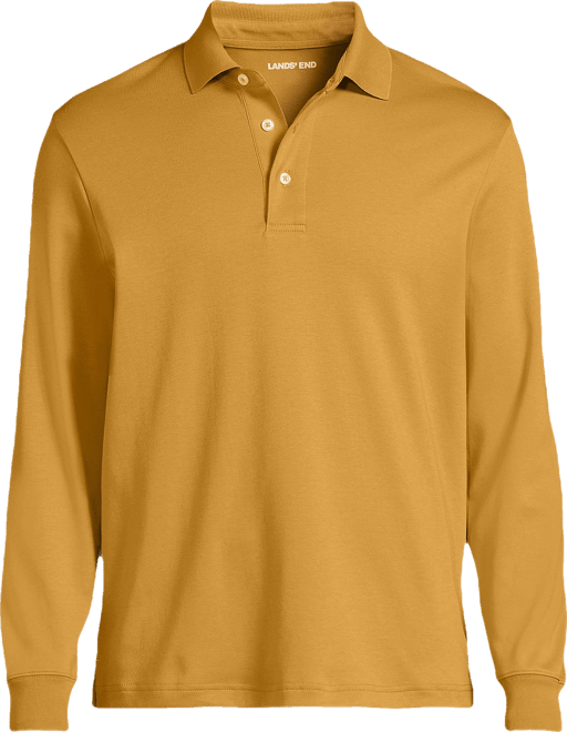 Men's Long Sleeve Cotton Supima Polo Shirt