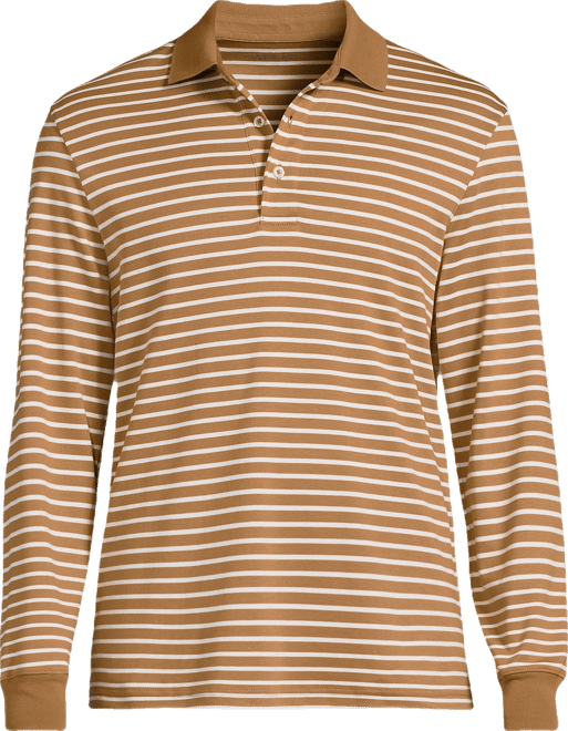 Men's Long Sleeve Cotton Supima Polo Shirt