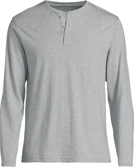 Men's Long Sleeve Cotton Supima Henley