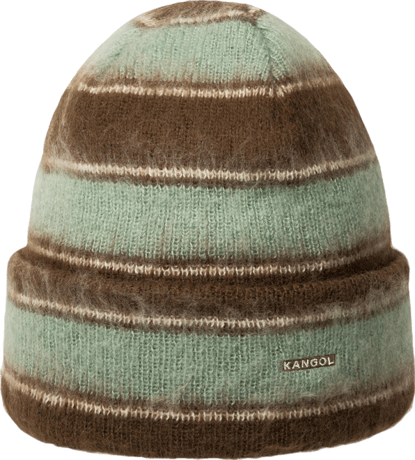Men's Fuzzy Stripe Beanie Pull-Ons & Beanies