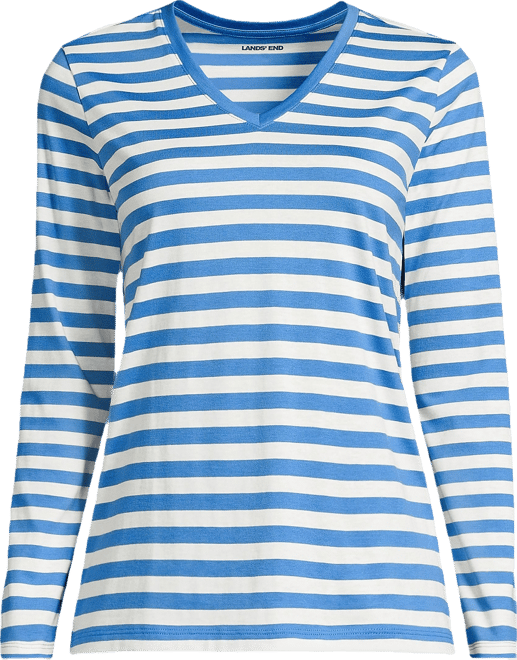 Women's Supima Cotton Long Sleeve V-Neck T-Shirt