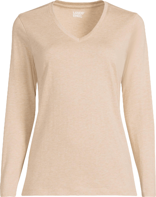 Women's Supima Cotton Long Sleeve V-Neck T-Shirt