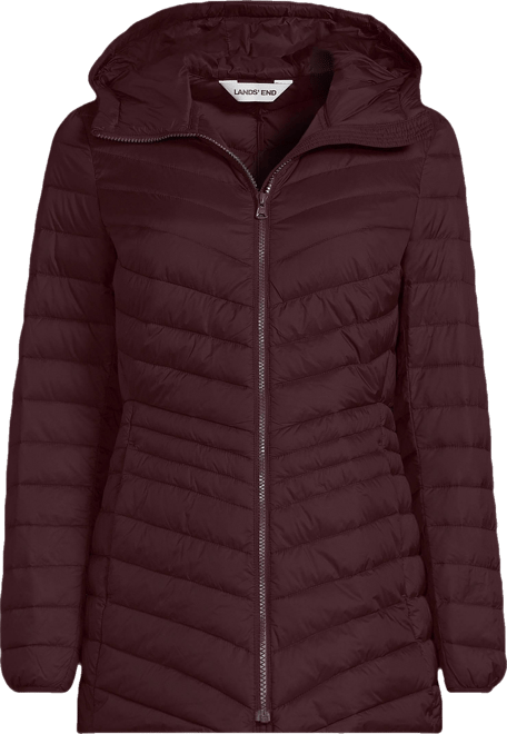Quilted Jacket Packable Hooded Long Jacket Calvin Klein Calvin