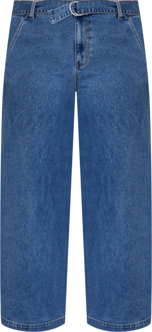 June + Vie Women's June + Vie Curvie Fit High-Waisted Wide-Leg Utility Jean