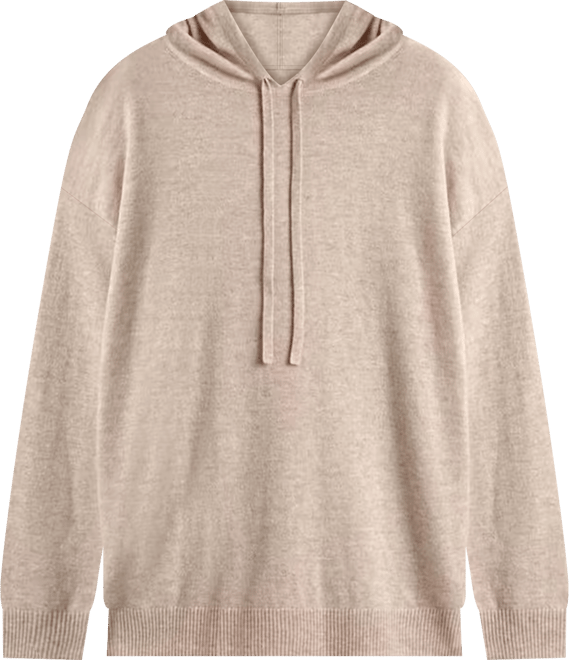 Women's Wool Cashmere Blend Relaxed Hoodie Sweater