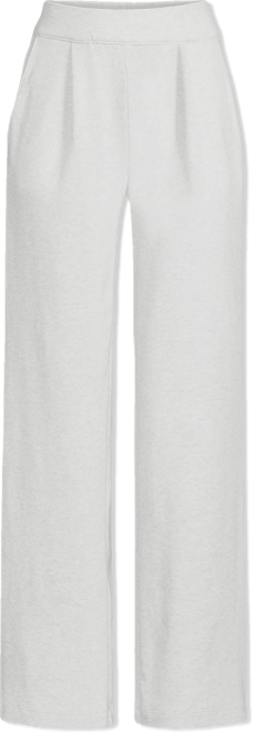 Women's Sport Knit High Rise Pleated Wide Leg Pants