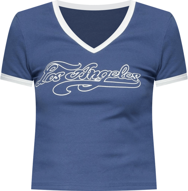 Womens Los Angeles Contrast T Shirt