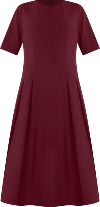Women's Short-Sleeve Midi Dress