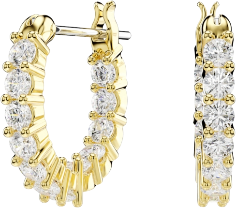 Matrix Vittore Gold-Tone Plated Hoop Earrings